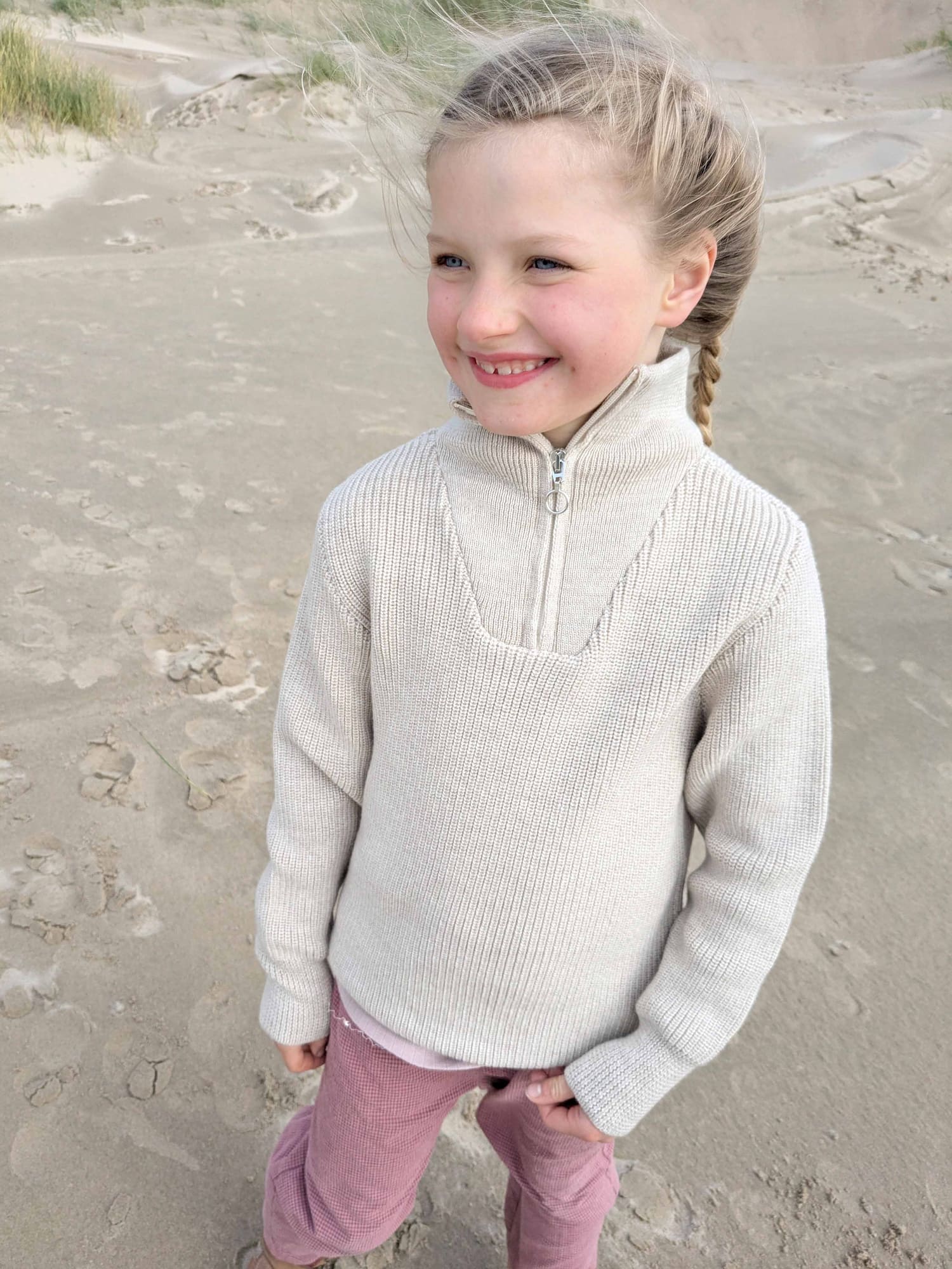 B Ware Kinder Struktur Strick Troyer