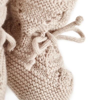 Grobstrick Schühchen aus Merino | Baby
