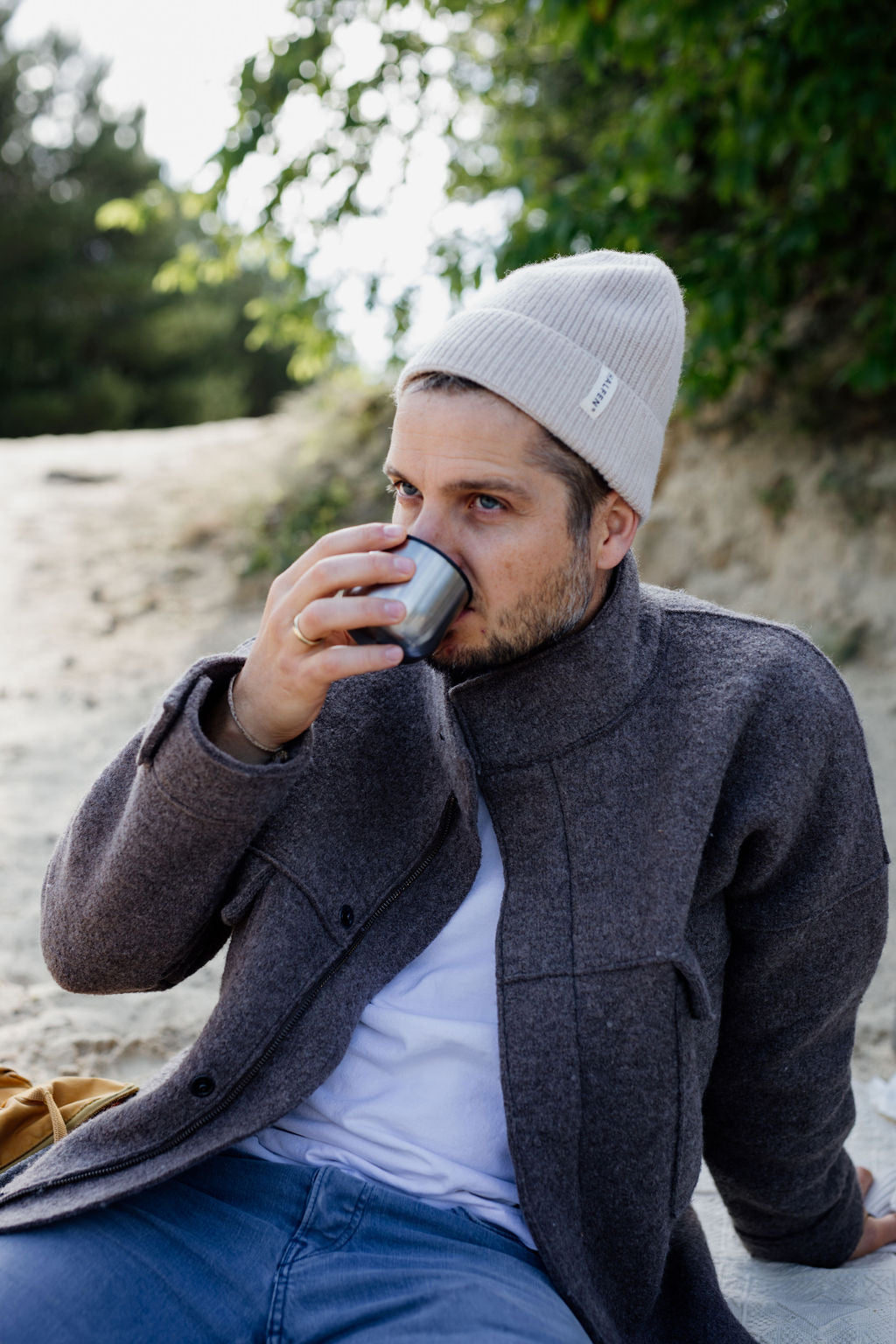 Outdoorjacke Walkjacke Herren Outdoor Walk-Jacke Mit Stehkragen