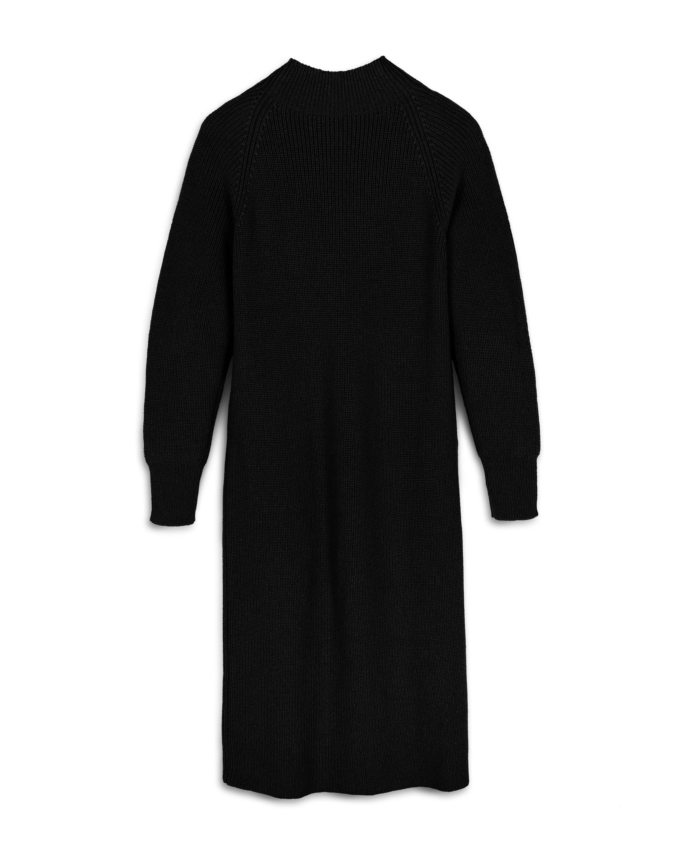 Langes Grobstrick-Kleid