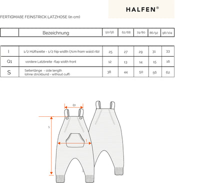 Feinstrick Latzhose aus Merino | Baby
